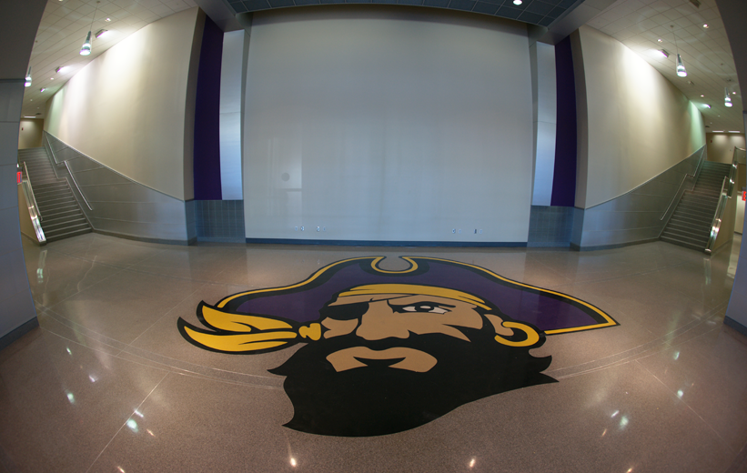 East Carolina University Terrazzo Flooring in the athletic center
