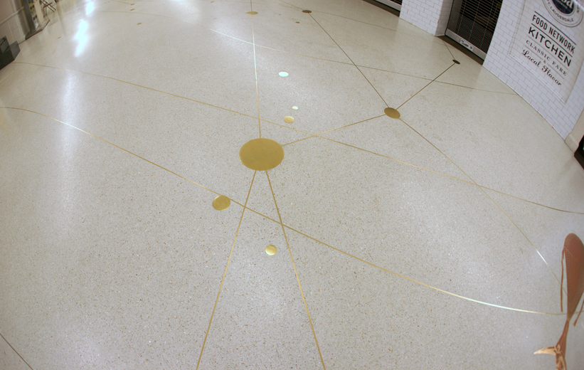 terrazzo design at Ft. Lauderdale International Airport installed by Doyle Dickerson Terrazzo