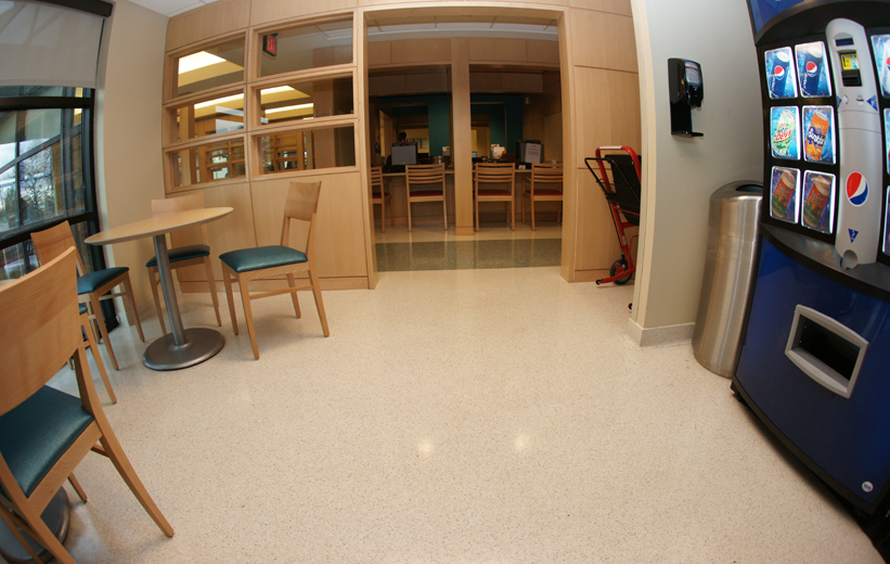 White Terrazzo Floor at McLeod Medical Center