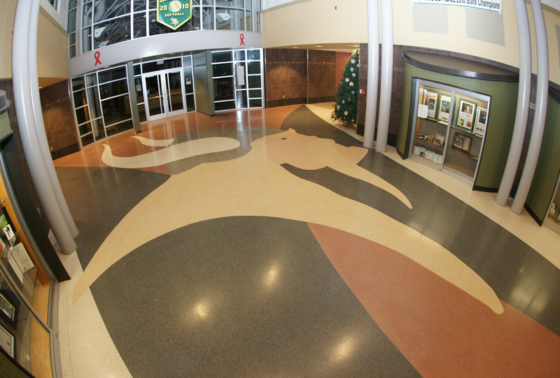 Northside High School Terrazzo Flooring in Jacksonville North Carolina