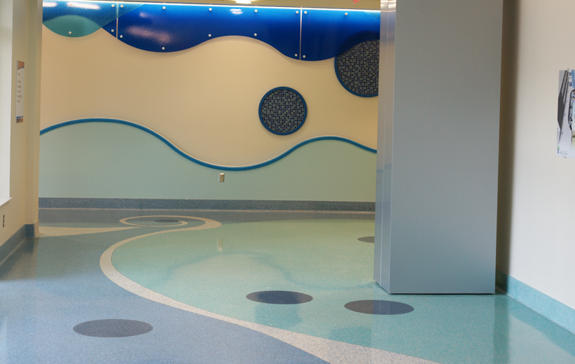 Terrazzo Design at USA Women's and Children's Hospital