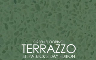 Green Flooring: Terrazzo St. Patrick's Day Edition