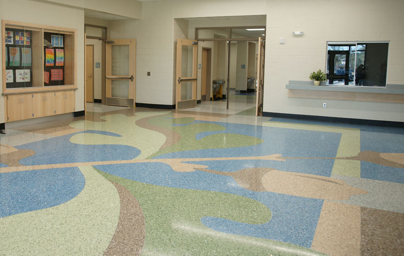 Carolina Park Elementary School Terrazzo Flooring