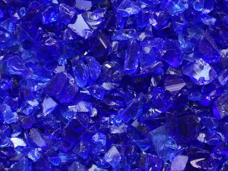 Cobalt Blue Glass Terrazzo Chip
