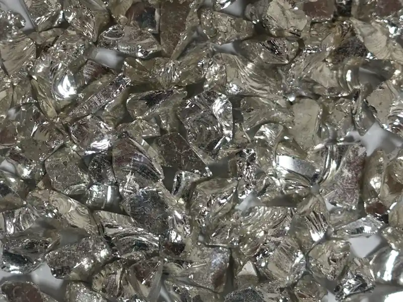 Silver Coated Clear Glass Terrazzo Chip