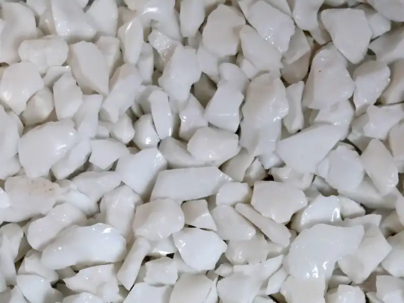 Solid White Glass Terrazzo Chip